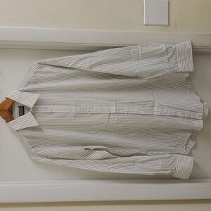 Vintage Michael's stripped long sleeve button down shirt size L